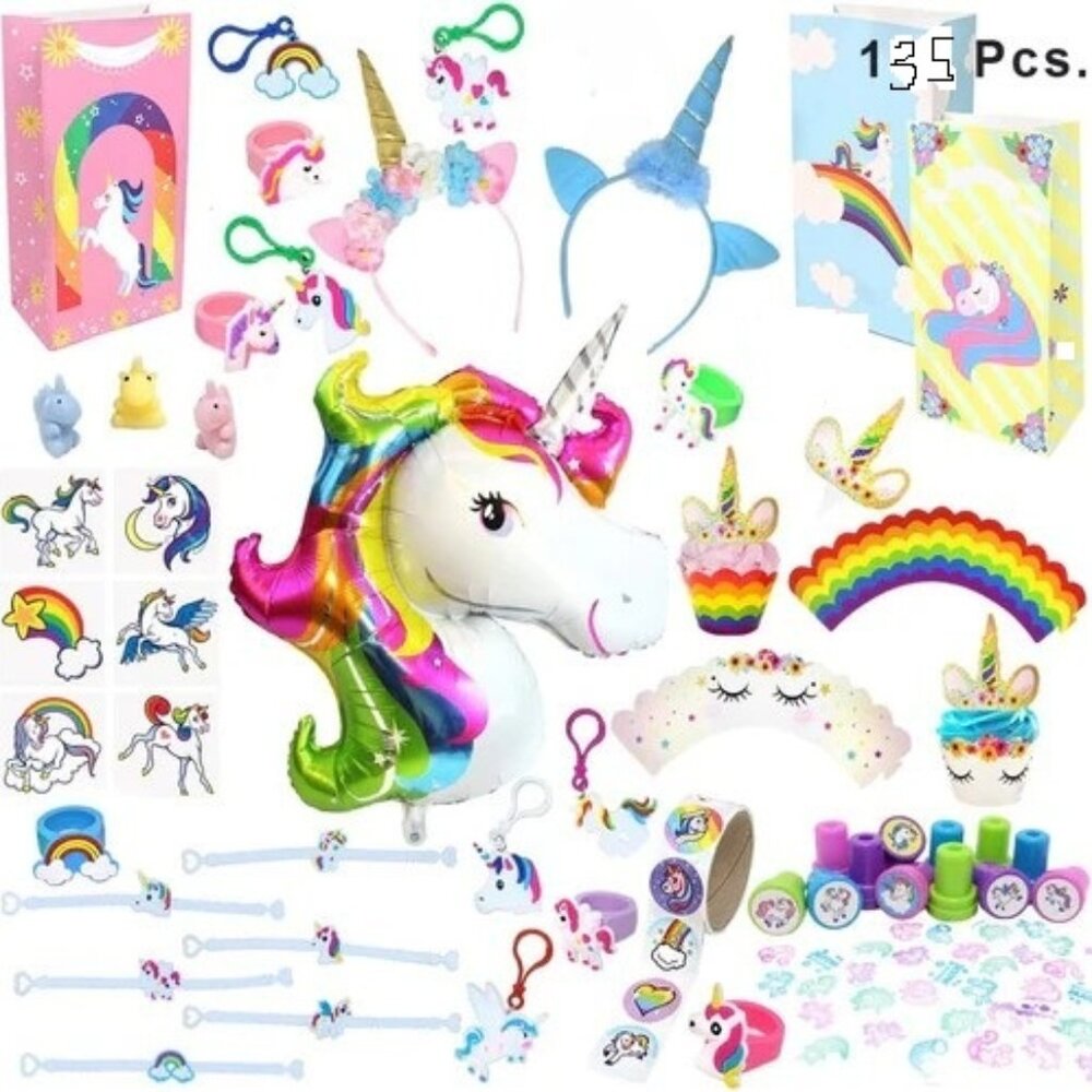 2 Boxes of Girls Birthday Party Unicorn Jewely lot NWT